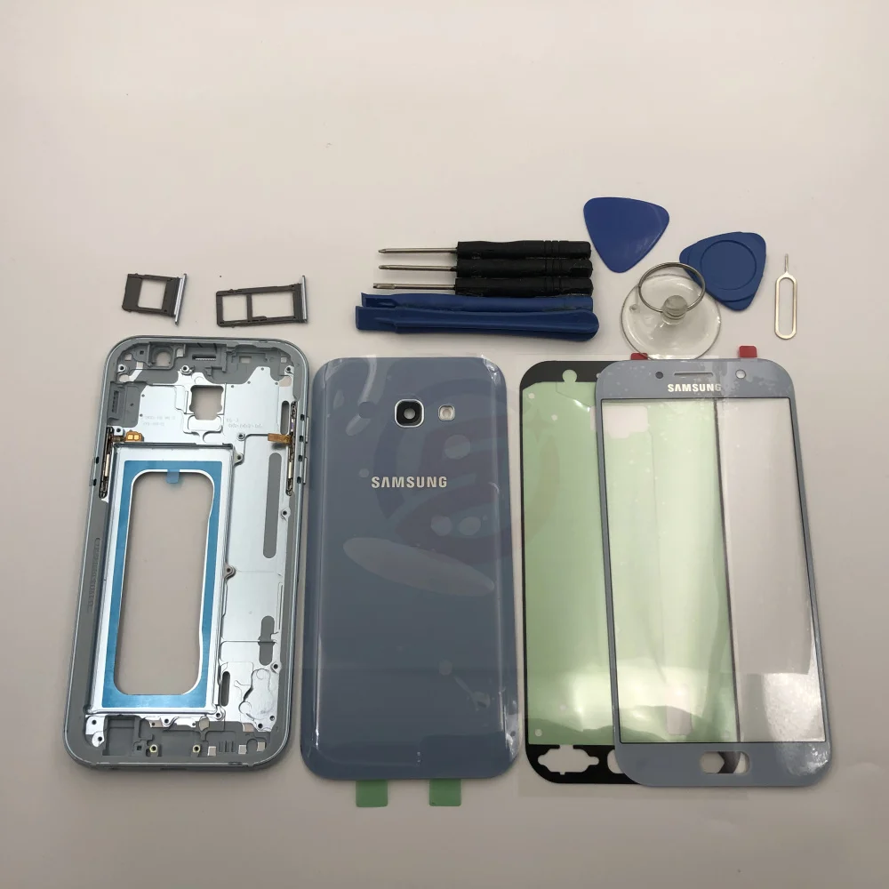 Чехол с полным корпусом задняя крышка A3 A320 передний экран стеклянный объектив