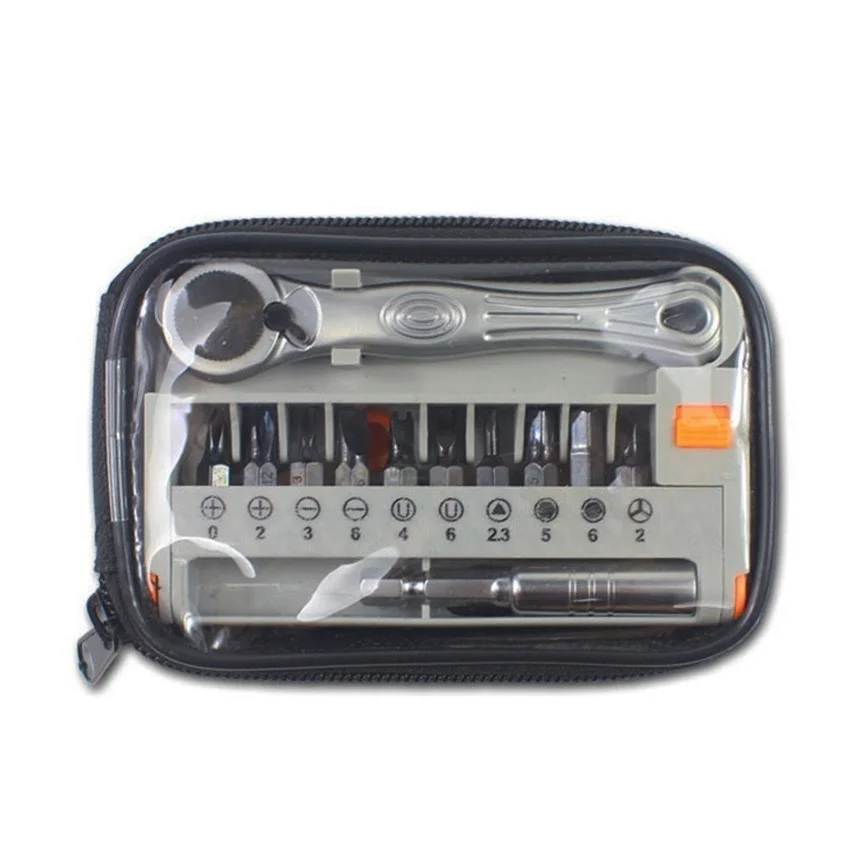 12 в 1 ручка мини трещотка Отвертка наборы трещотки набор инструментов гаечный