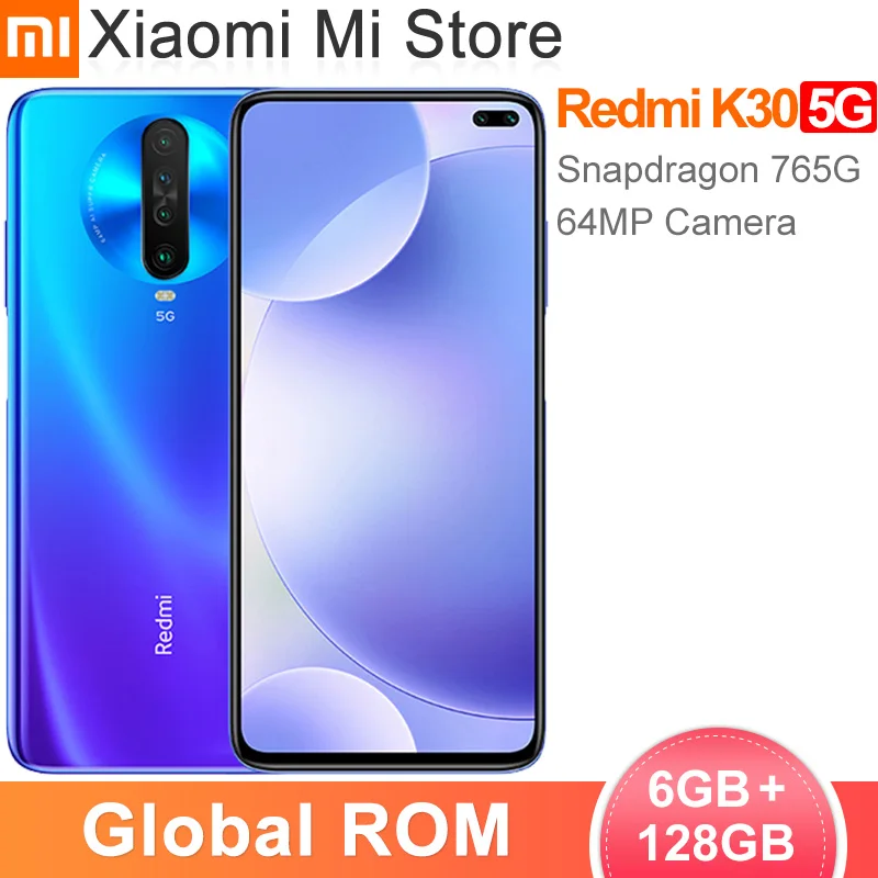 Смартфон Xiaomi Redmi K30 глобальная прошивка 6 ГБ 128 Snapdragon 76 четырехъядерная камера 64 мп