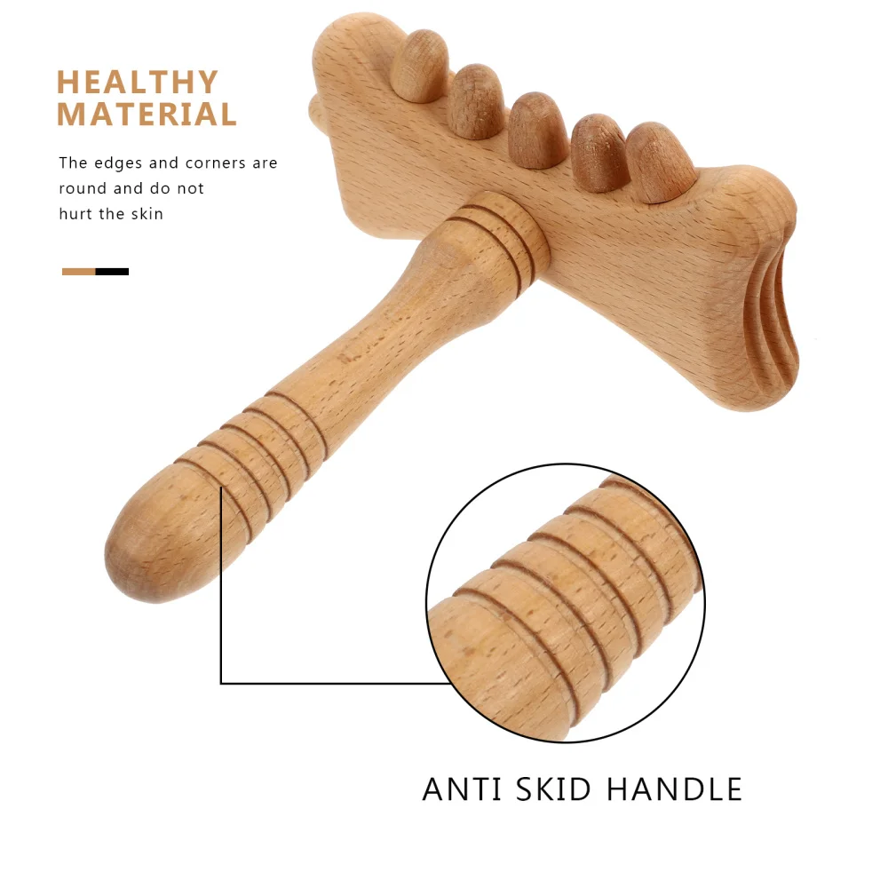 

Beech Guasha Stick Professional Guasha Stick Premium Body Part Guasha Stick