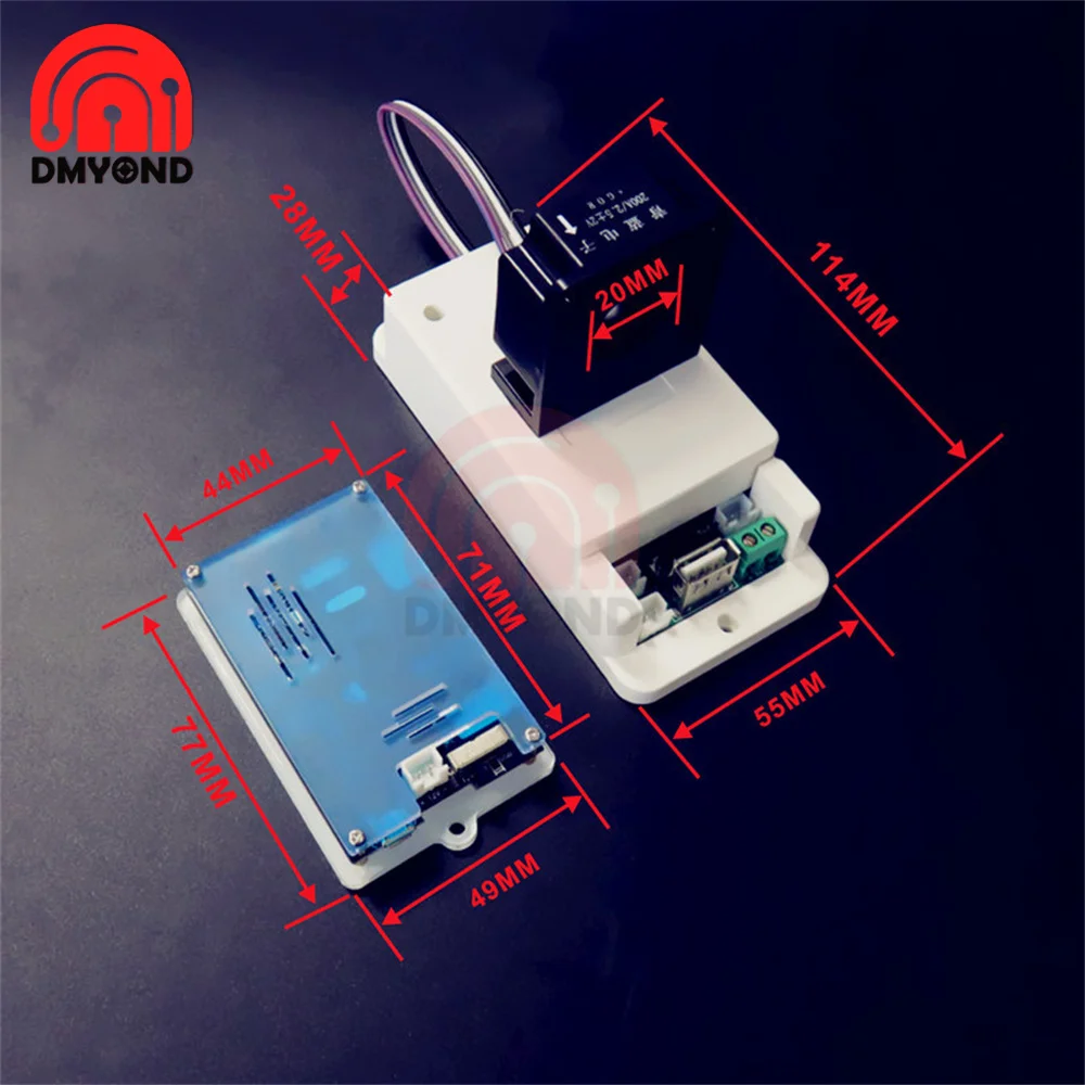 2.4 Inch Wireless Voltage Meter Voltmeter Ammeter DC 500V 100V Solar Battery Charging Coulometer Capacity Power Detector Tester |