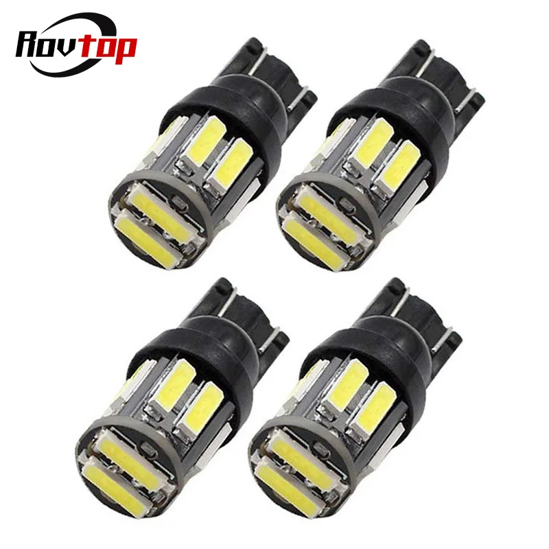 4 шт. автомобильный T10 светодиодный 194 168 W5W 10-7020 SMD клиновидная сменная панель заднего прибора лампы для габаритных огней Z2