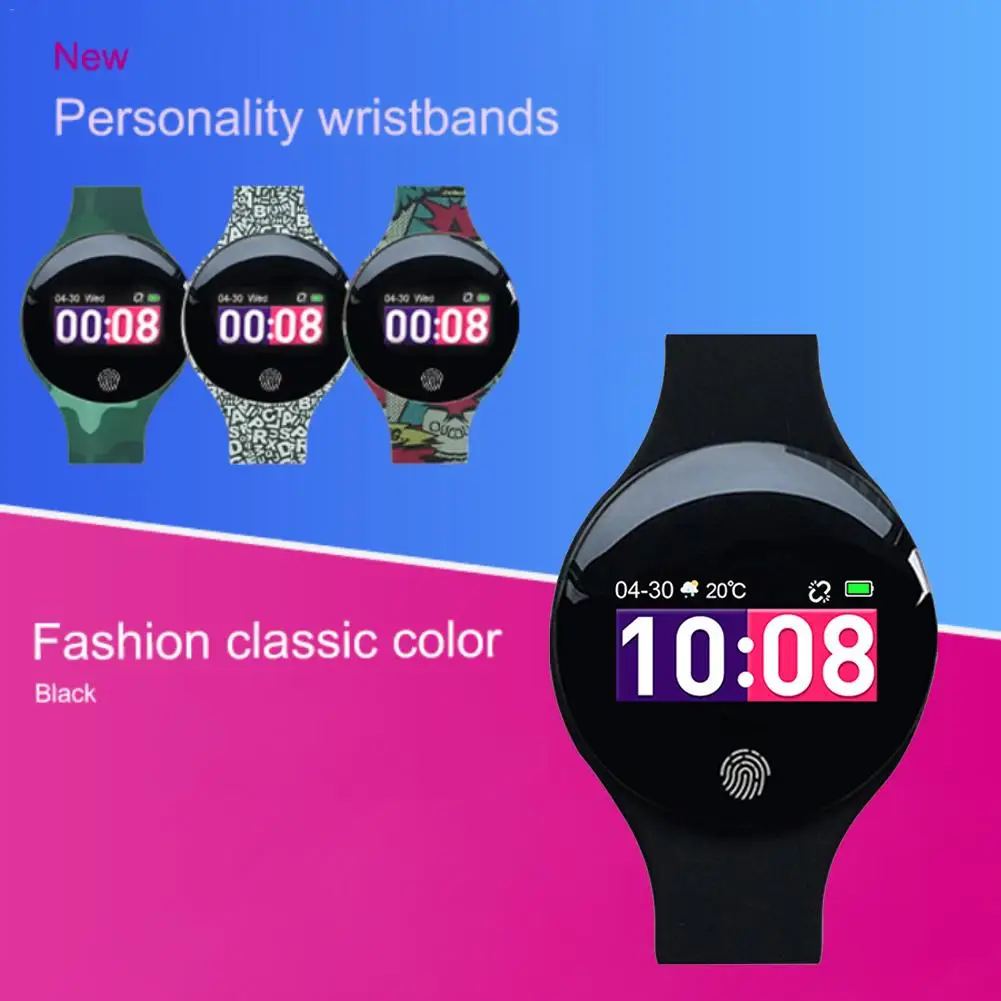 Умный Браслет на весь экран для мужчин и женщин фитнес часы спортивные с Bluetooth