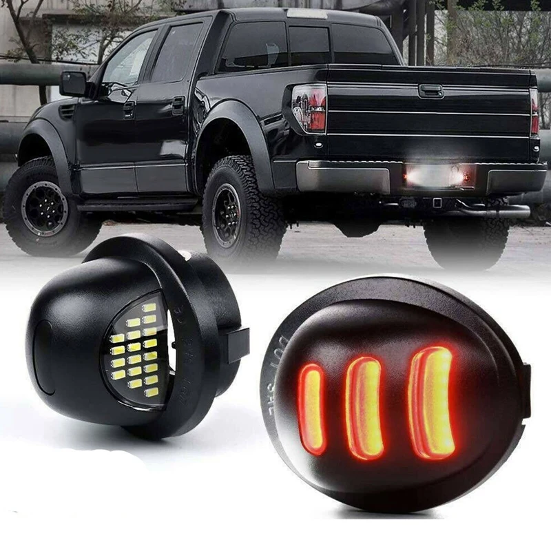 2 шт. красная трубка SMD светодиодный светильник номерного знака для Ford F150 F250 F350 1990