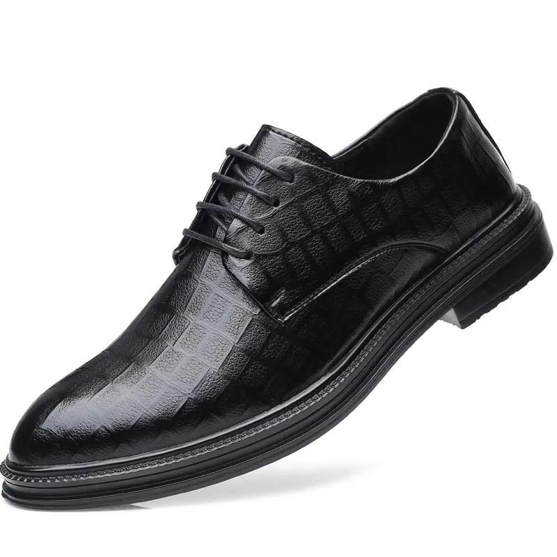 

Men Leather Shoes Slip on Casual Shoes Dress Shoes Brogue Shoes Spring Ankle Boots Vintage Classic Male Casual