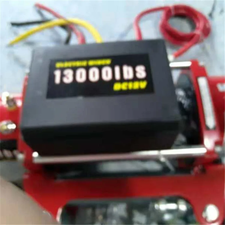 Лебедка 12V 13000 фунтов, электрическая лебедка трос лебедки