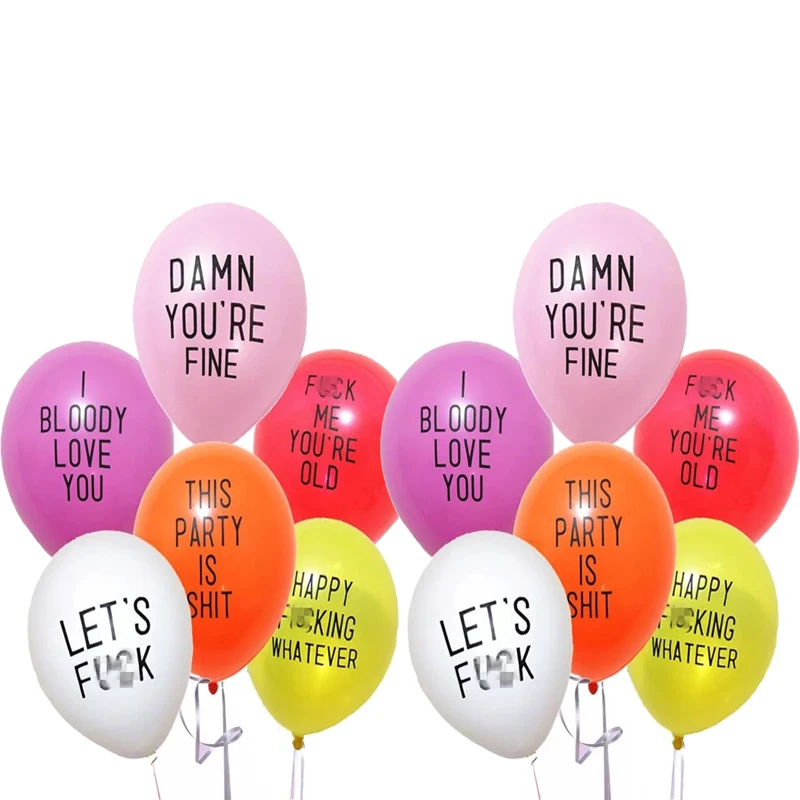 12 шт./лот оскорбительные воздушные шары Забавный грубый воздушный шар девичник
