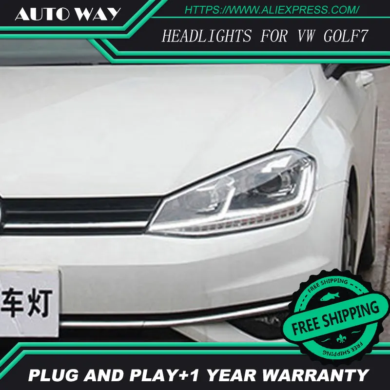 Автомобильный Стайлинг чехол для Volkswagen VW Golf7 MK7 2014 2015 фары Golf 7 светодиодные