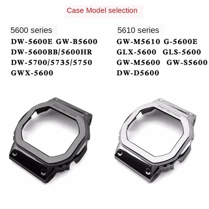 

DW5600 GW-5700 DWX-5600 GW-M5610 DW-D5600 Resin Watch Strap And 316L Stainless Steel Case +Tool