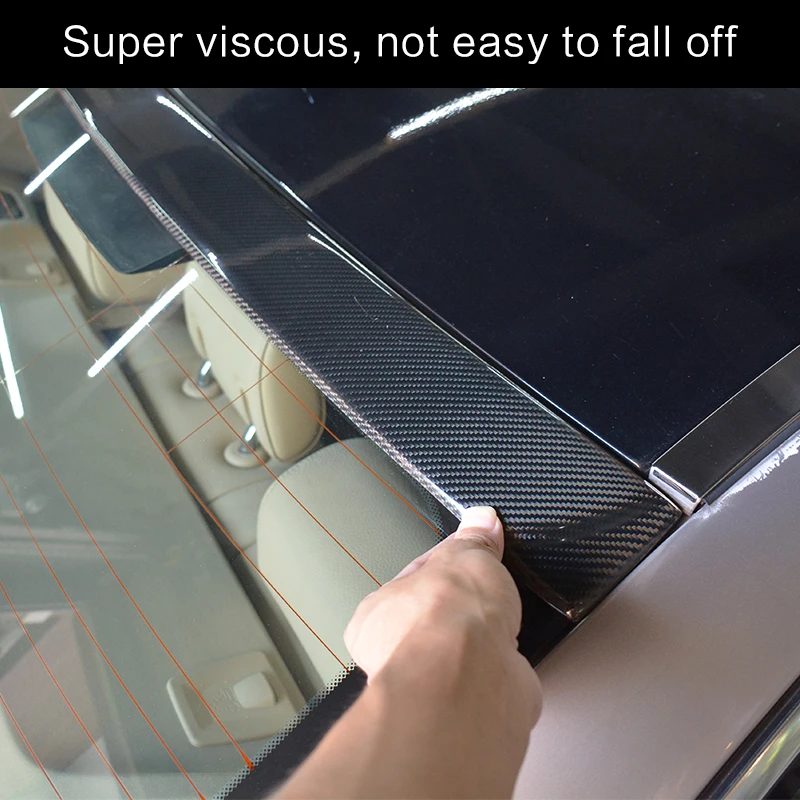 

Car top wing trim strip spoiler for bmw f10 f11 g30 5 series carbon fiber car rear trunk lip roof top spoiler wing with tape