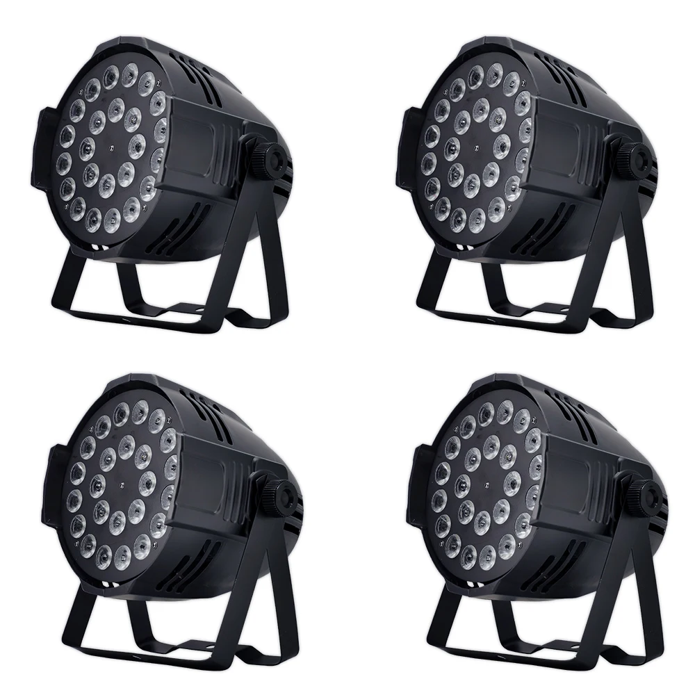 4 шт./24x18 Вт RGBWA + UV 6 в 1 светодиодный прожектор DMX512 сценический профессиональный
