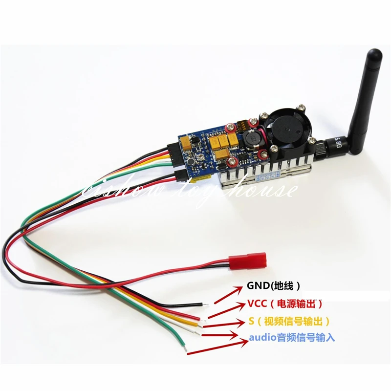 DALRC 5 8G FPV 2W 8-канальный 2000mW беспроводной аудио-видео передатчик AV Отправитель TX2000