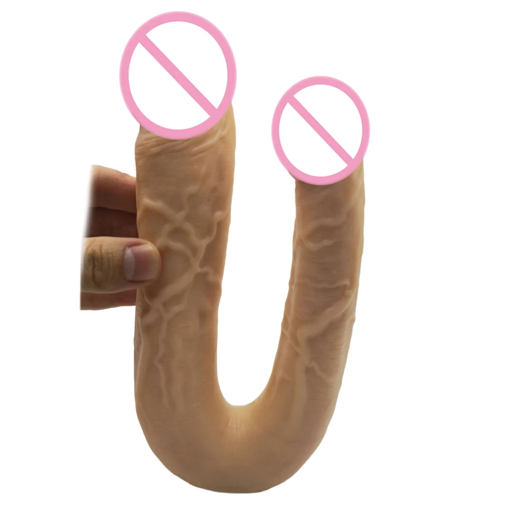 20 5*4 5 см Огромный двойной пенис фаллоимитатор U образной формы большой длинная