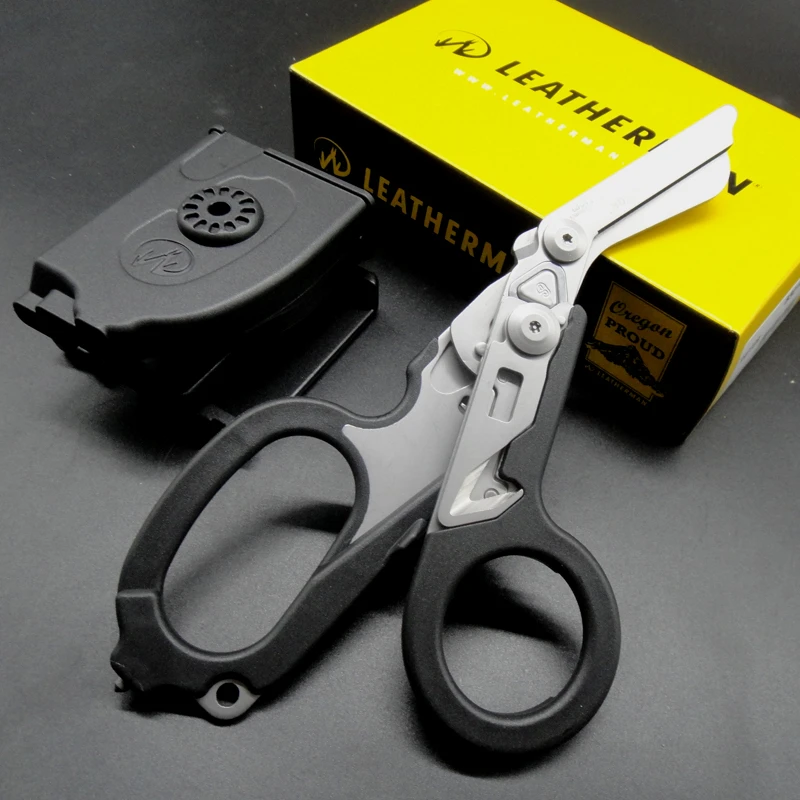 LEATHERMAN Raptor Emergency Response Shears with Strap Cutter and Glass Breaker Tan MOLLE Compatible Holster | Инструменты