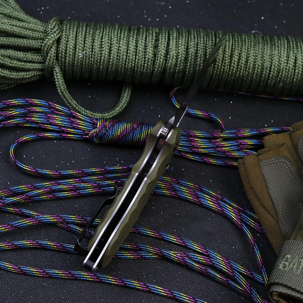 Складной нож высокой твердости CTS XHP карманный резец с ручкой Микарта для