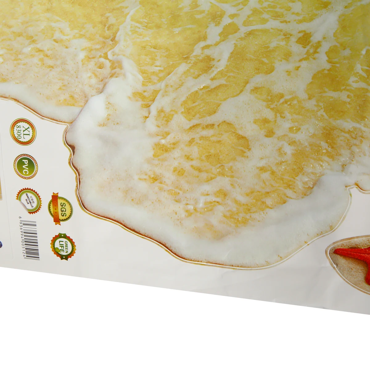 3d-наклейка на стену в виде морской звезды и пляжа виниловая художественная