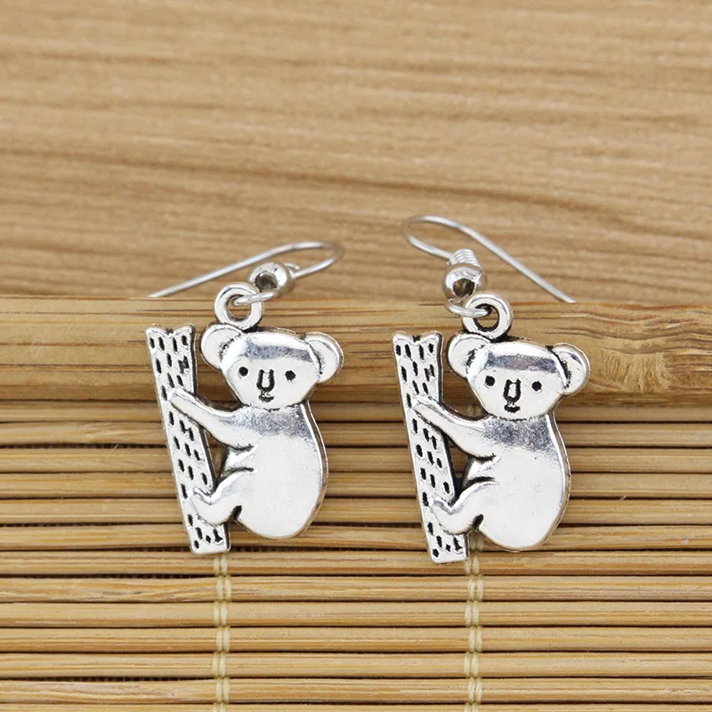 

Vintage Fashion Statement Bear Dangle Drop Earrings For Women Trend Punk Goth Gothic Pendientes Jewelry Accessories Charms