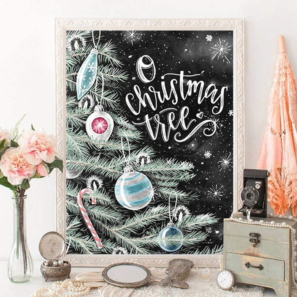 

5D искусственное дерево Пейзаж полная дрель квадратная Алмазная вышивка крестиком Рождественский Декор для дома подарок