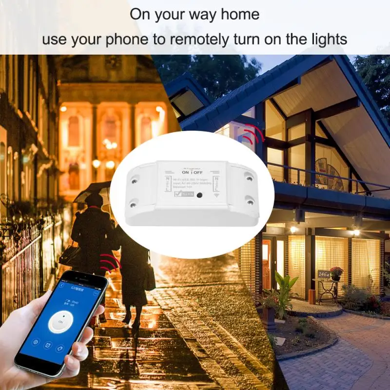 

Universal WIFI Smart Light Wireless Switch Breaker Timer Tuya APP Voice Control smart home smart electronics furniture LED
