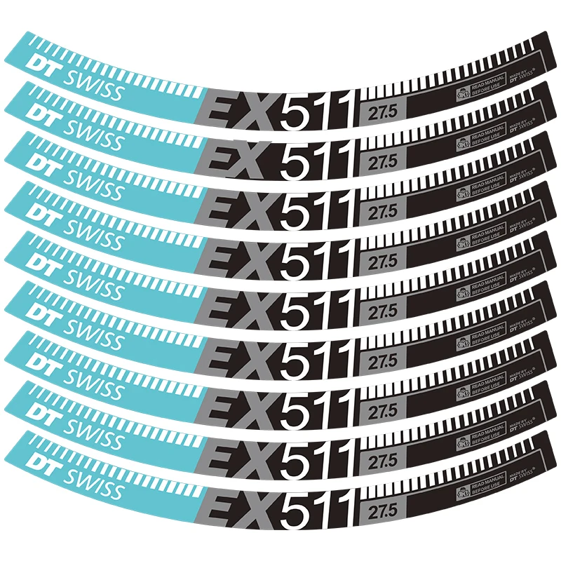 Набор наклеек на колеса MTB DT EX511 наклейки обод велосипеда dt для двух