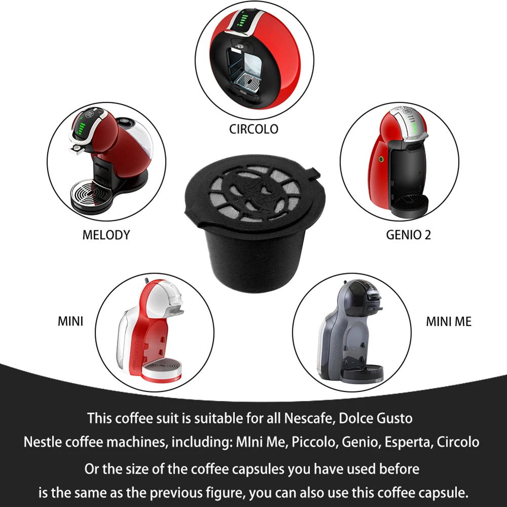 3pcs/pack Reusable Coffee Tea Capsule Filter Compatible Nespresso BPA Refillable Soft Capsules Baskets For Kitchen Tools | Дом и сад
