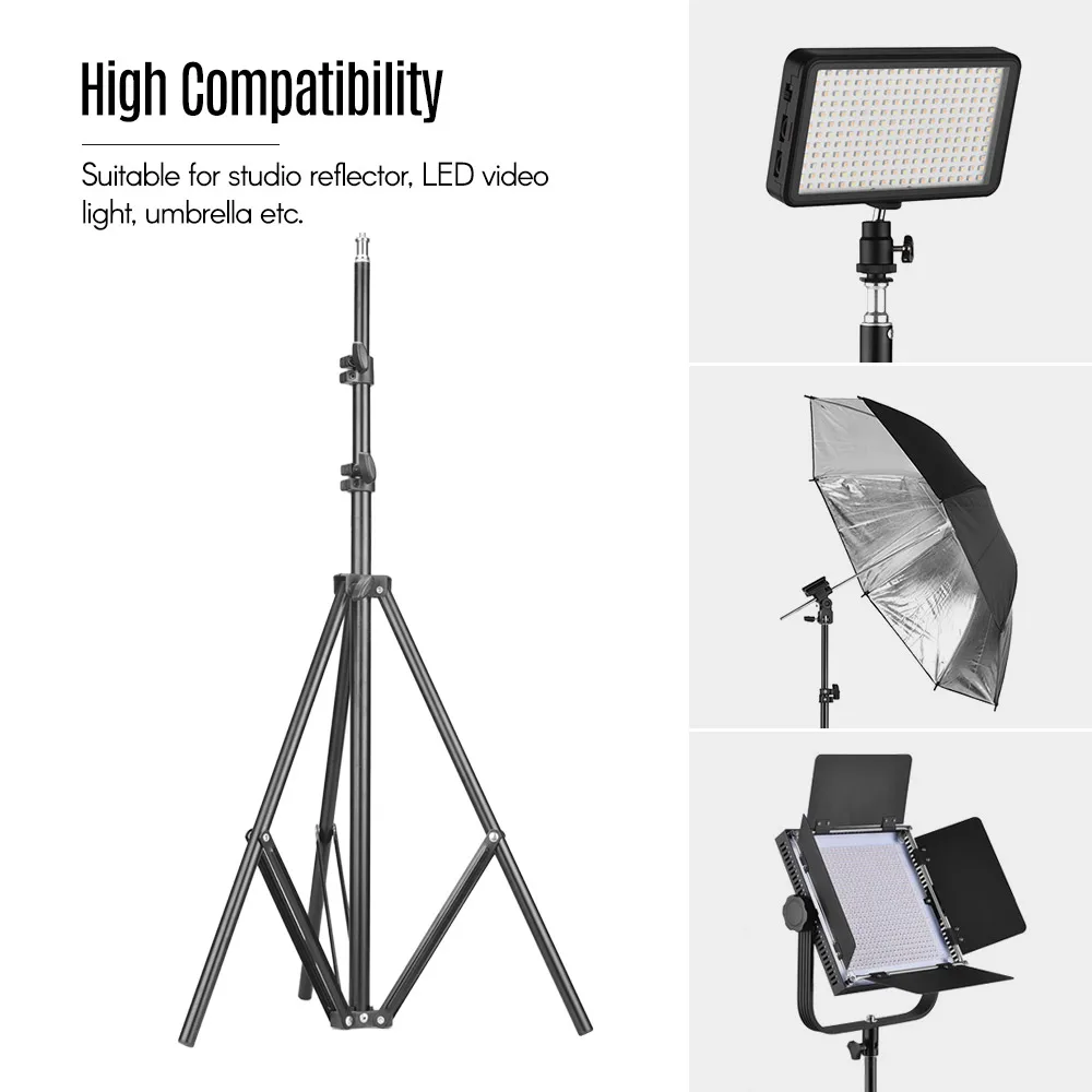 Регулируемый светильник тренога для фотосъемки со стальным 176 см/1/4 футов