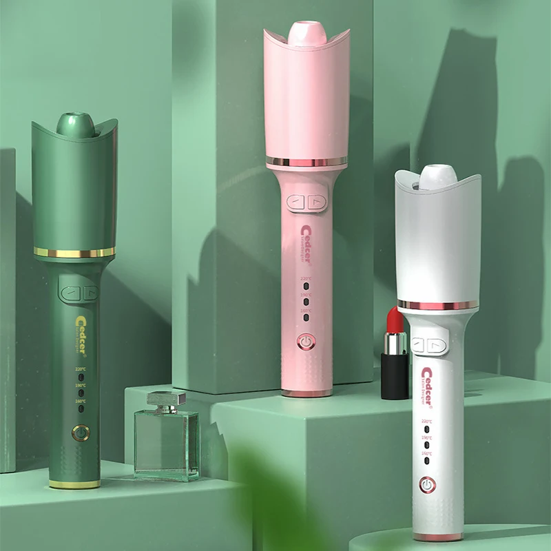 

Automatic Hair Curler Ceramic Rechargable Hair Curling Iron Cordless Curly Iron Waves Hair Styler