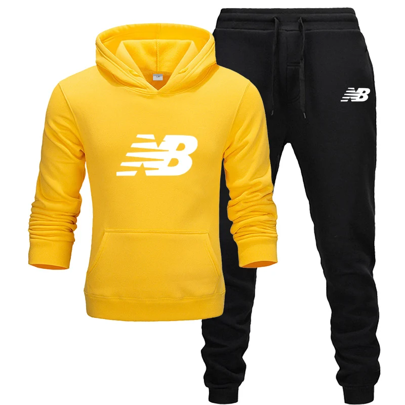 

New autumn/winter men's suit 2piece hoodie + trousers Harajuku casual sports suit men's sportswear track suit quality sportswear