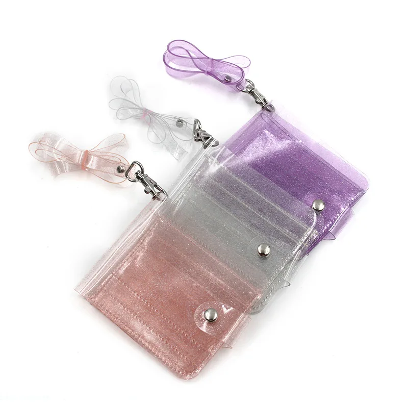 

Women Purse PVC Clear Transparent Jelly Bag Mini Money Wallet Card Holder Clear wallet ladies purse wallet Jelly Card Holder