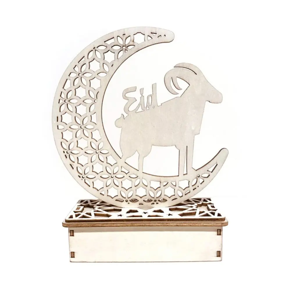 

Wooden Led Light Palace Eid Mubarak Decor Ramadan Decoration Muslim Craft Suppiles Ramadan Decoration For Home Party Decor