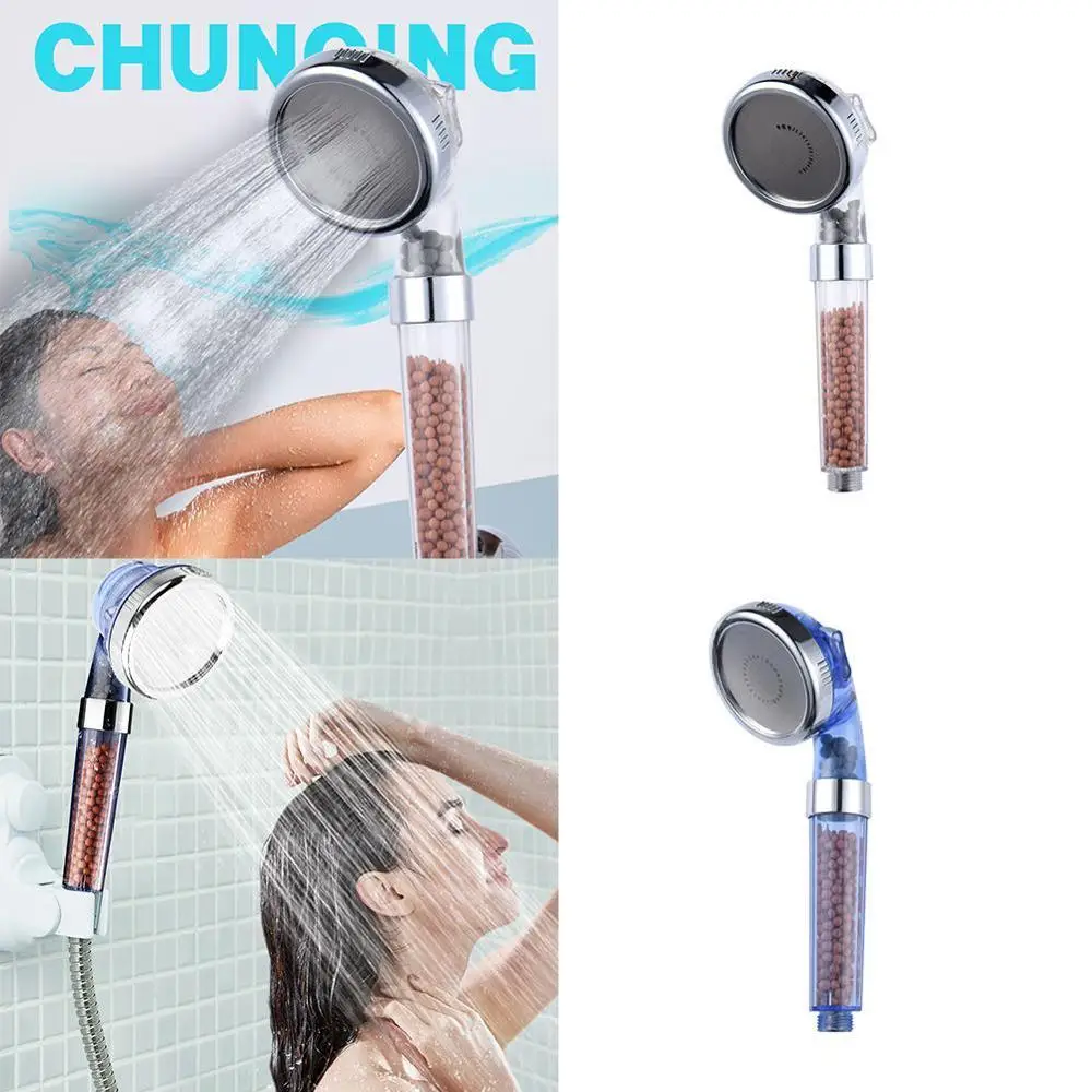 

Water saving and pressurization of three adjustable anion shower