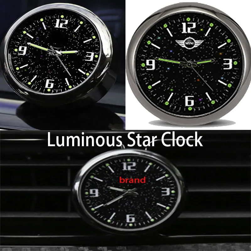 Светящиеся спортивные часы на приборную панель автомобиля с воздушным зажимом
