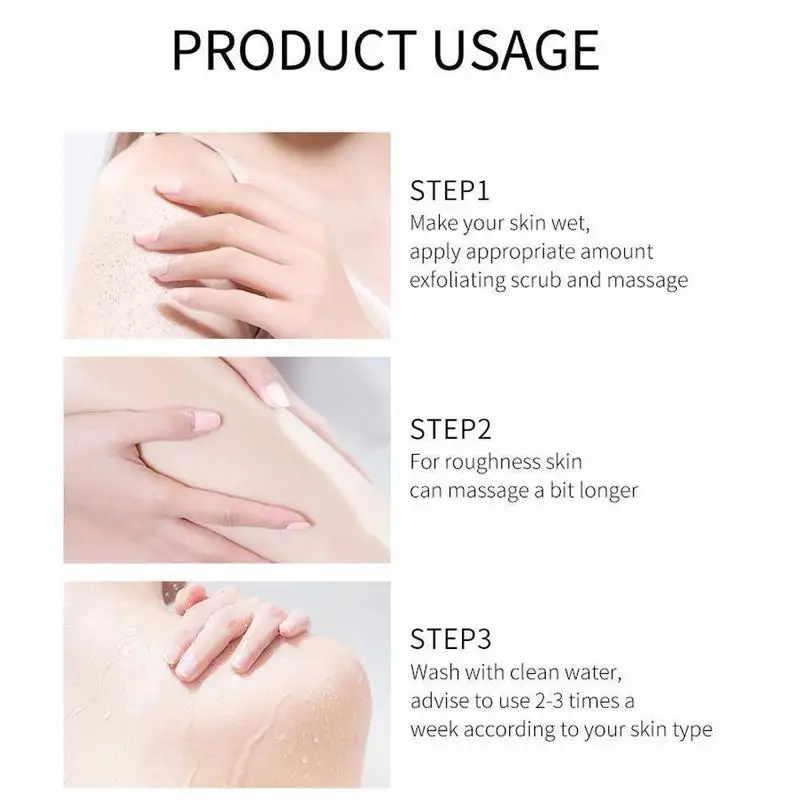 

190g Peach Whitening Body Scrub Cream Moisturizing Deep Skin Skin Smooth Delicate Scrub Cleansing Exfoliating A4Y2