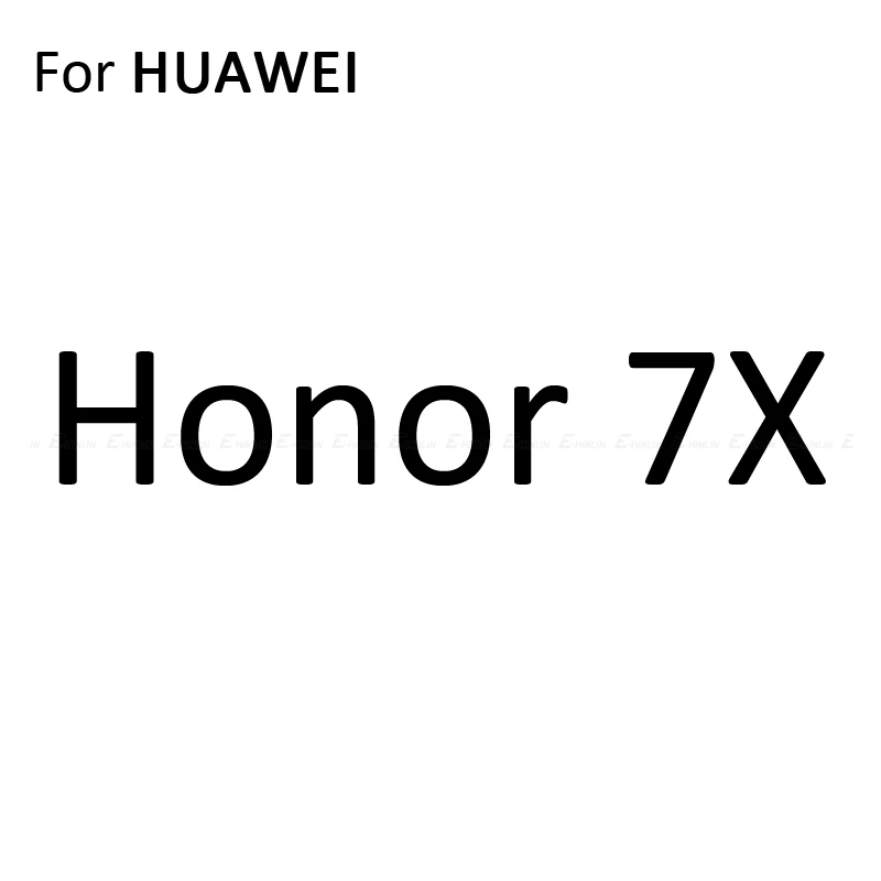 Мягкая задняя крышка протектор экрана для HuaWei Honor 9X10 8X Max 9 8 Lite 7S Pro 7X углеродное волокно наклейка защитная пленка не стекло - Цвет: For Honor 7X