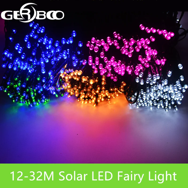 32 м 300 светодиодный солнечный свет фея светильник s строка Водонепроницаемый