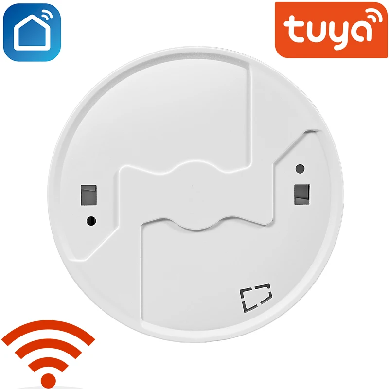 Детектор дыма Tuya с Wi Fi датчик Пожарной Сигнализации автономный работает от