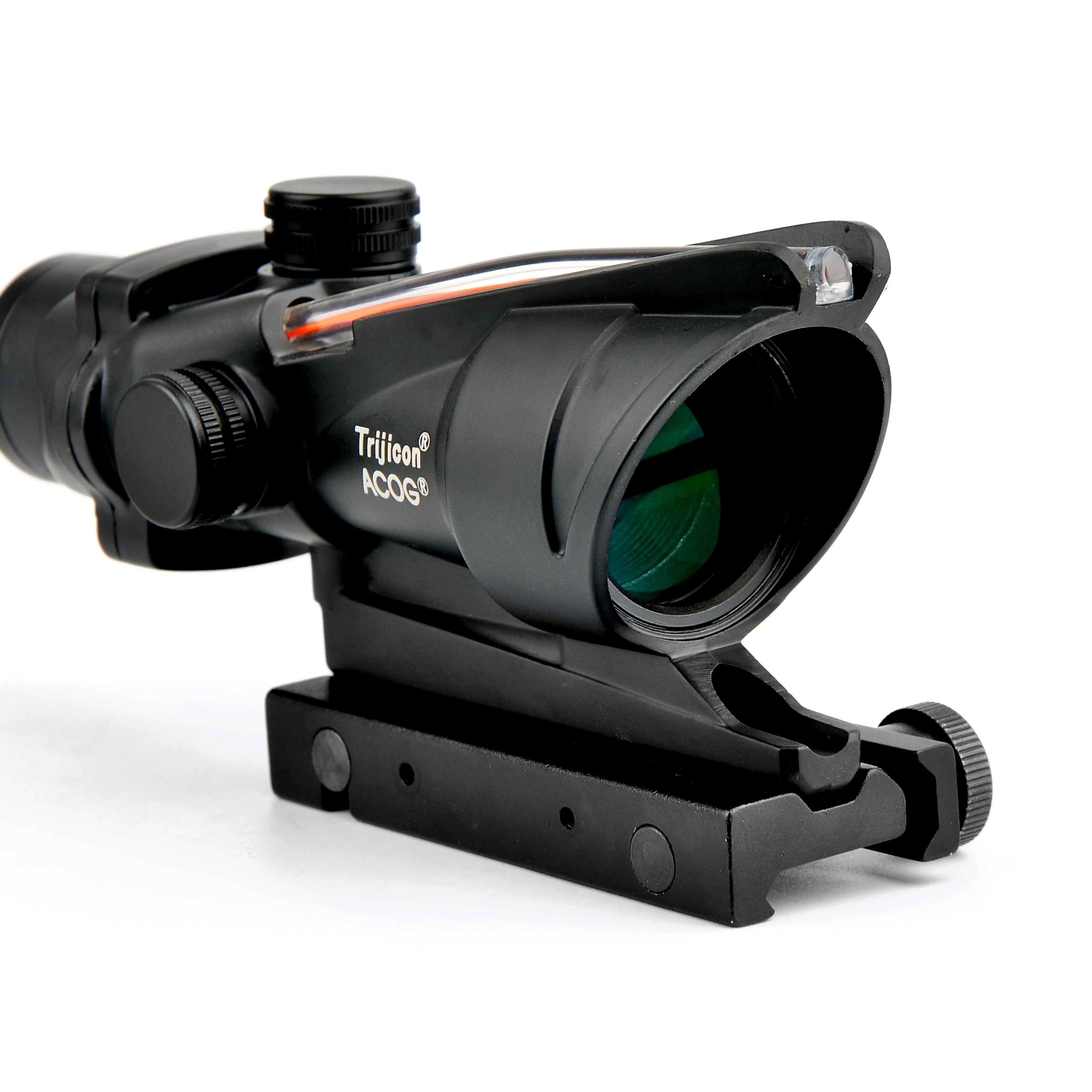Trijicon ACOG 4X32 волоконно оптический прицел с красной точечной подсветкой травленная
