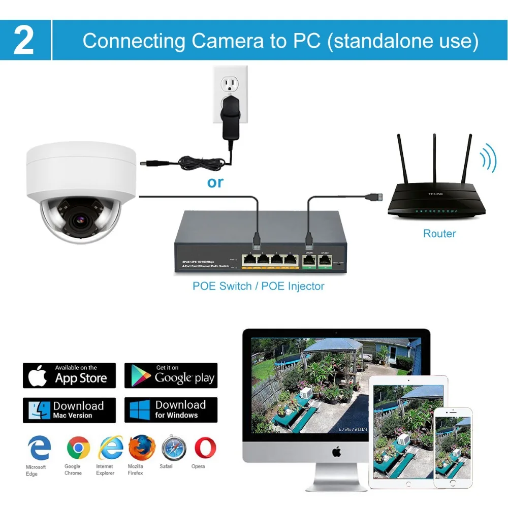UniLook(Совместимость с Hikvision) 5MP купольная 4-кратная зум POE ip-камера для дома/улицы, для безопасности, ИК 30 м, защищенная от атмосферных воздействий, IP66 H.265, ONVIF