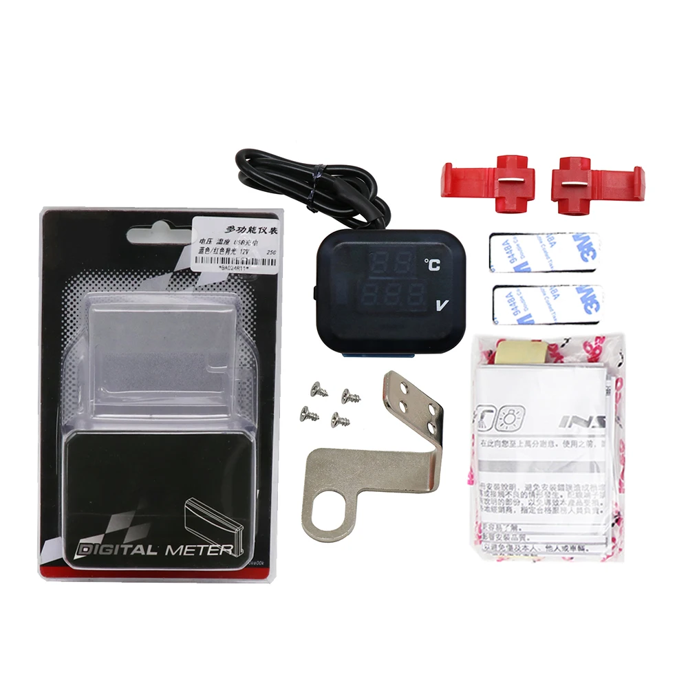 Универсальный Вольтметр для мотоцикла Alconstar KOSO 1 шт. дисплей температуры