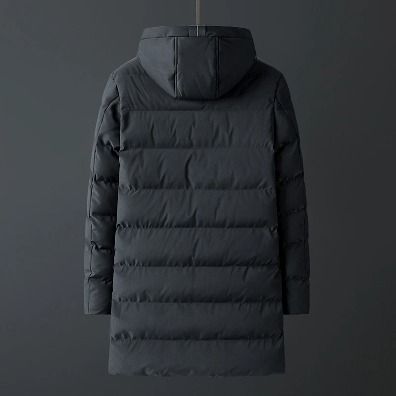 Winter Jacket Coat For Men New Men's Parkas Long Cotton Brand Bomber Jacket Thick Parka Homme Warm Tops -20 Degree Zipper Coat