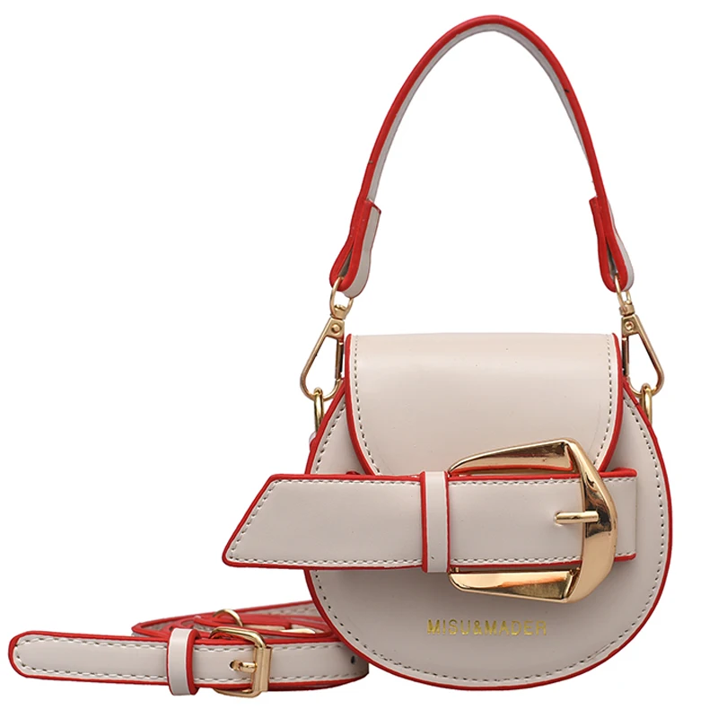

Solid color Mini Tote Saddle bag 2021 Summer New High-quality PU Leather Women's Designer Handbag Travel Shoulder Messenger Bag