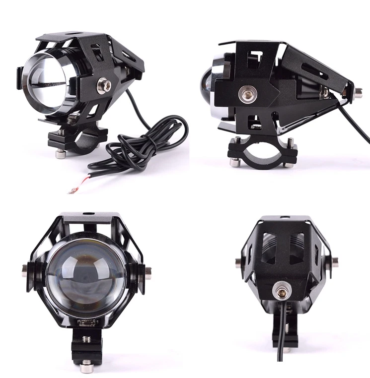 2 шт. мотоциклетные фары вспомогательная лампа U5 светодиодные аксессуары 12 в Мото