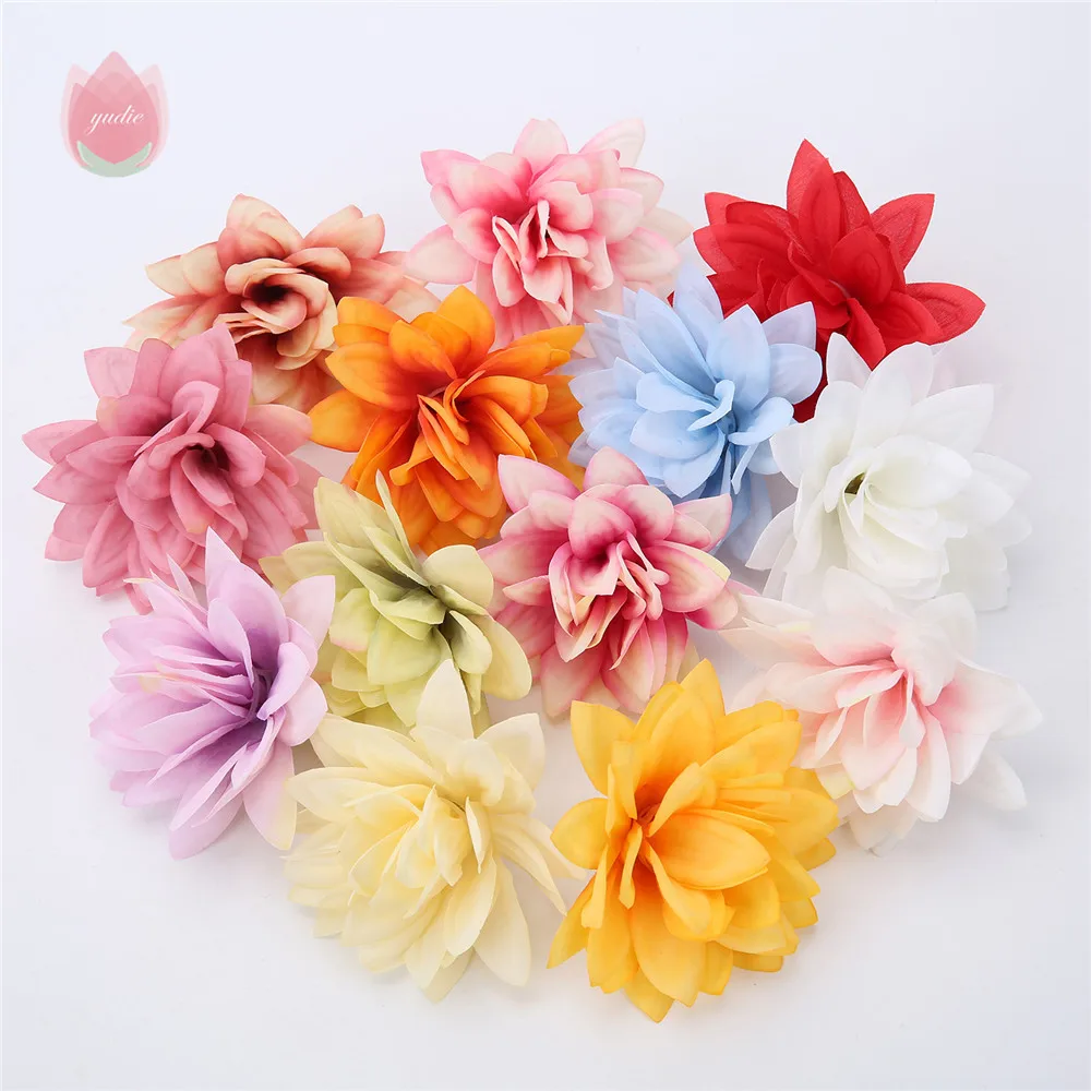 

10Pcs Artificial Cymbidium Flower 6Cm Silk Little Magnolia Head For Mother Plot Wedding Home Decor Diy Garland Scrapbook Gift