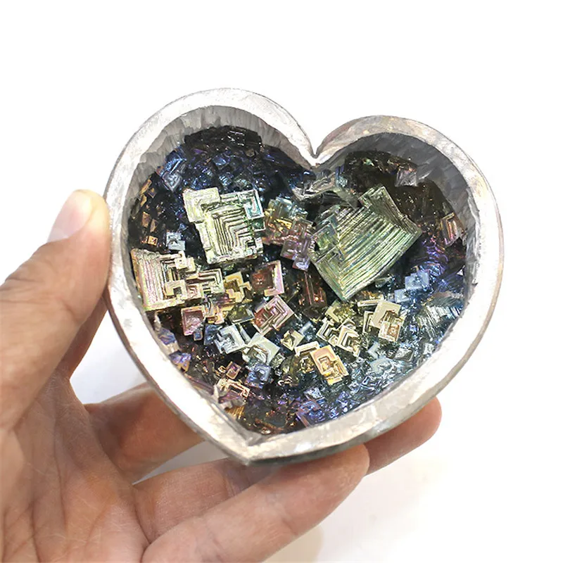 

1 Pcs natural bismuth mineral heart for home decoration