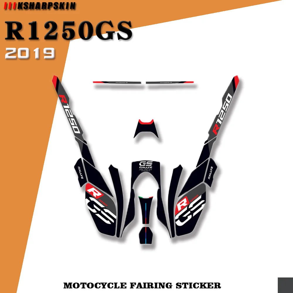 

Наклейки на корпус Мотоцикла, обтекатели, Водонепроницаемые Светоотражающие наклейки, подходит для BMW R1250GS 2019