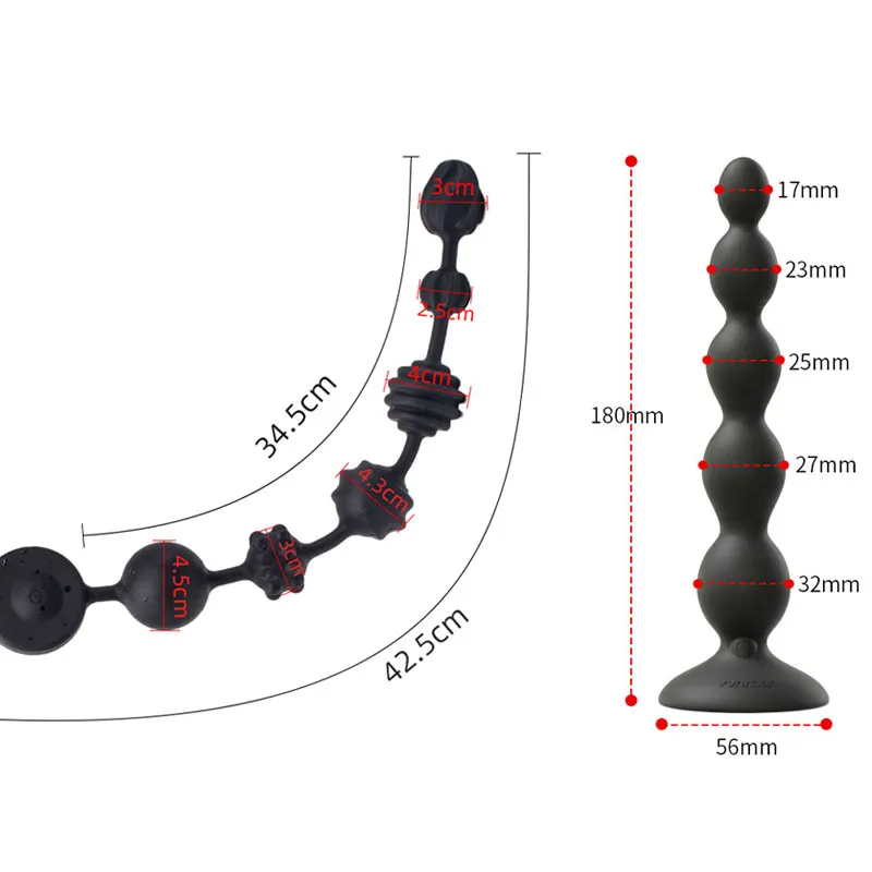 Длинная Анальная пробка/шарики вибратор силиконовая пробка вибрирующие