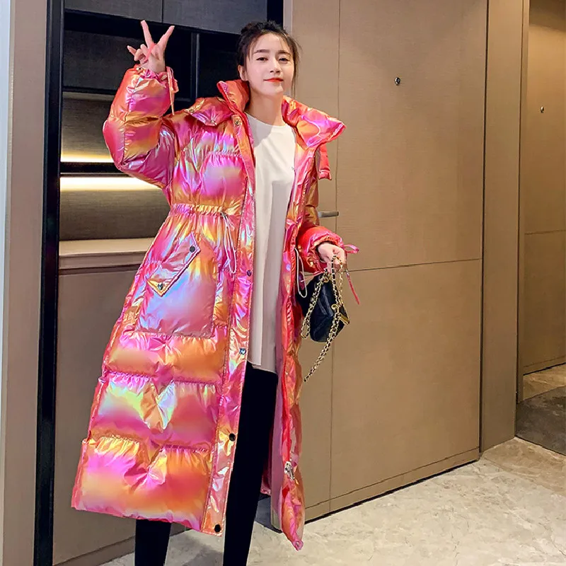 

Пуховик X-Long, зимний, с капюшоном, на хлопковой подкладке, с длинными рукавами, теплая, 2021