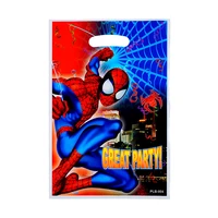10pcs spiderman party decoration kids birthday party favor bag wedding disposable snack candy gift bag baby shower supplies