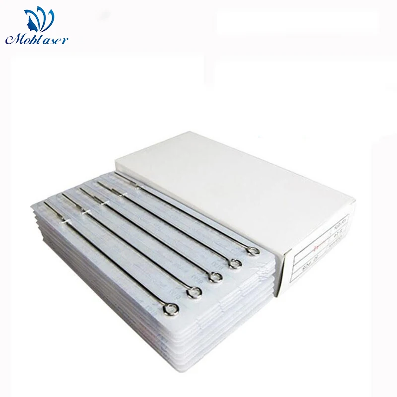 50 шт. разноцветные стерилизованные иглы для татуажа 3/4/5/7/8/9/11/13/14/15RS круглые