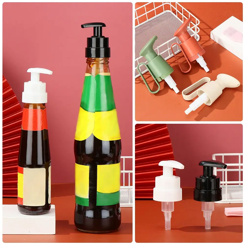 

Accessories Sauce Squeezer Precision Control Push-type Pump Pressure Nozzle Press Mouth Pump Oyster Sauce Dispensers